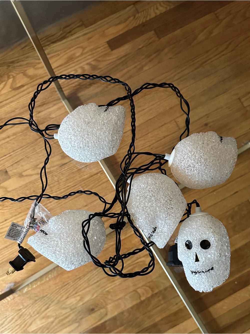 White Skull String Lights - Decorative Halloween Lanterns